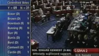 Roll Call Vote for Sonia Sotomayor Confirmation