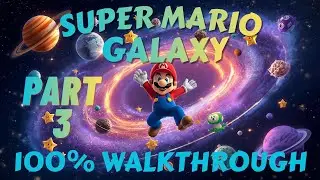 Super Mario Galaxy 100% Walkthrough (Honey Hive Galaxy, Bowser Jr. & More) (Part 3)