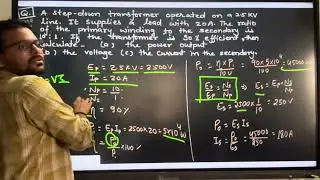 Transformers PYQ Alternating Current Class 12 Physics NCERT Solutions MAArgdarshak 2025-26
