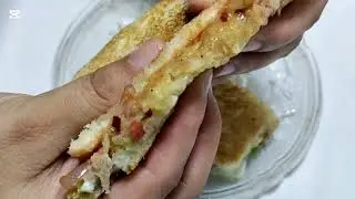 Crispy Potato Sandwich Recipe | Veg Club Sandwich | Kids Special Sandwich | Potato Masala Sandwich 