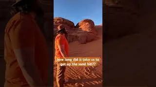 hint- it&rsquo;s a lot steeper than you think #hiking #dunes #sand #sandhollow #utah