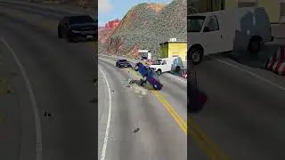 Realistic Highway Car Crashes #107