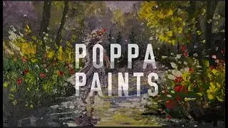Splashing Through Summer   Acrylic Impasto Impressionism Landscape