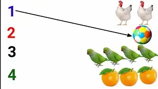 1-2-3 match| lkg class english worksheet | 123 matching |match the later with picture | ABC |