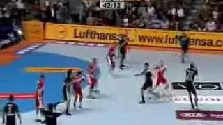 Lars Kaufmann magnificent strong shot 12 m goal