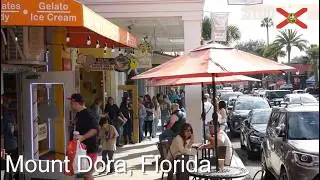 Mount Dora, Florida 4K Walking Tour | Charming Downtown Streets & Lake Views (Relaxing Walk)