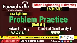Network Theory & Electric Circuit Theory | Unit-01 Problem Practice | 3rd Sem EE-ECE | New Syllabus