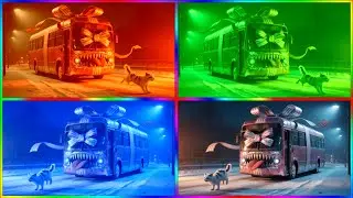 🚌MEGA SCHOOL BUS EATER🎶CoffinDance Song #71