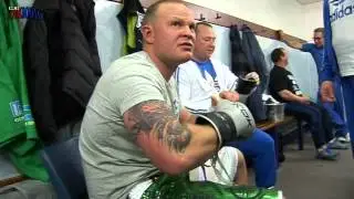 Ciaran Gibbons shoots,behind the scenes at a small hall boxing show. Cleverly,Borg,Lockett