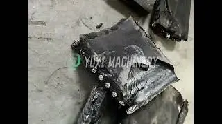 rubber block with metal wire shredder machine