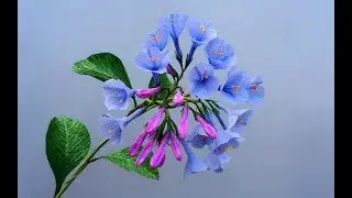 ABC TV | How To Make Virginia Bluebell Paper Flower From Crepe Paper - Craft Tutorial