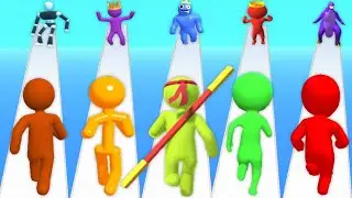 Giant Rush, Tall Man run, Size Up, Color Race 3D NEW UPDATE All Levels Gameplay Mobile 754YDG