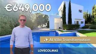 &euro;649,000 Las Colinas Villa Tour | AI Transformation (Before & After Potential)