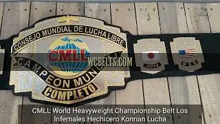 CMLL World Heavyweight Championship Belt | Los Infernales Hechicero Konnan lucha | wcbelts