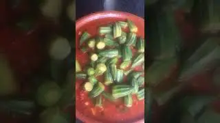 Bamya okra tagine in tomato sauce