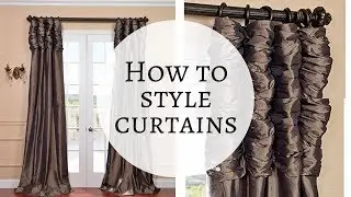 &hearts; GLAM CURTAINS &hearts; How I style my curtains&hearts;How to style curtains