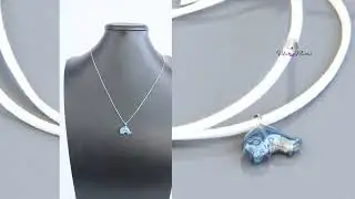 Кулон підвіска Синя рибка Підвіска-рибка Ручна робота