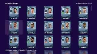 PES 2021 | FULL BLACK BALL LIST