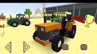 Blocky Farming Simulator Big Machines and Tractors at the Ranch