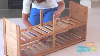 Honey-Can-Do SHO-02186 10-Pair Bamboo Shoe Bench Instruction Video