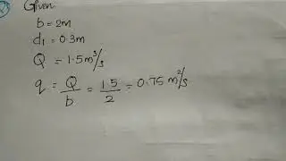 CE 206 FM 2 - MODULE - 4 - HYDRAULIC JUMP - NUMERICAL PROBLEMS PART 1