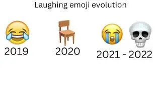 Laughing emoji evolution