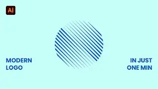 Modern Logo Design Adobe illustrator Tutorial CC 2020 #shorts