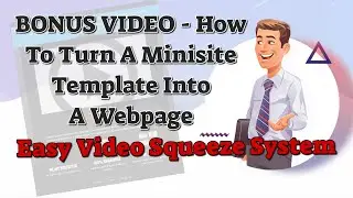 BONUS VIDEO   How to turn a Minisite template into a webpage
