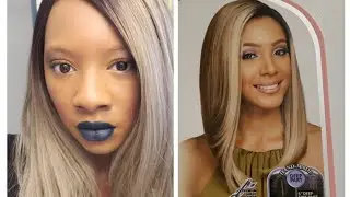 Bobbi Boss| MLF362 Amiyah Lace Front Wig - TT6/Steel - First impressions and review
