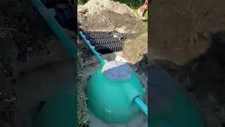 Small septic tank installation