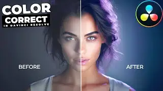 Как автоматически корректировать цвет в Davinci Resolve