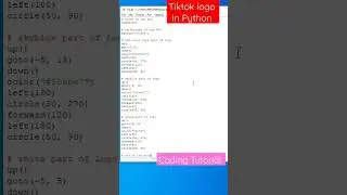 Tiktok logo in python turtle 