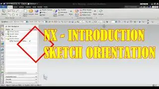 nx-axis system( sketch orientation)