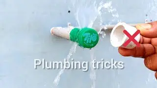 DON'T WASTE PLASTIC BOTTLES ! How to make pipe end cap with used bottle caps | plumbing tricks