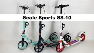 Scale Sports SS-10 | Детский городской самокат с амортизаторами и ручным тормозом
