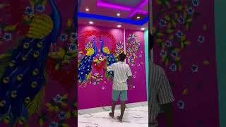 Heart sep peacock wall ideas part -7 #rangchobi_wallart