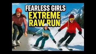 ⚡ Fearless Girls Extreme Raw Run | Downhill Skate, Ski & Snowboarding Compilation