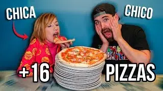 ME ENFRENTO A UNA CHICA EN UN RETO DE COMIDA *increible como puede comer tanto*