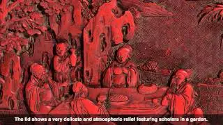 Premium Asian Art Highlight: Cinnabar Lacquer Three-Tiered Box