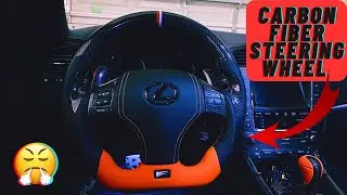 Carbon Fiber Steering Wheel.. Lexus IS350 👌🏾