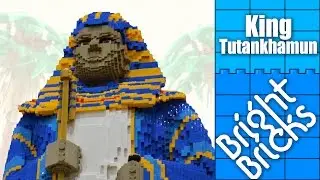 Giant LEGO King Tutankhamun! - Bright Bricks Timelapse