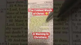 #Chilling #Words From The #Christ . #Warning To #Christians . Obey God&rsquo;s Laws. Matt.7:21-23