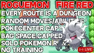 PRO POKE GAMER ATTEMPTS Pokemon FireRed NatDex ROGUEMON! Insane Pokemon Challenge!