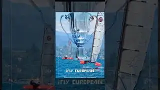 Foiling iFLY15 racing during the Sail Grand Prix at Lake Geneva 🏁 🇨🇭iFLY European Cup - Le Mailly