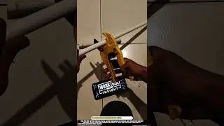 PVC pipe cutter worktool for clean pipe cutting