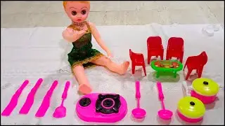 Unboxing Of Miniature Kitchen Toy | Plastic Toy | Tiny foodkey 119