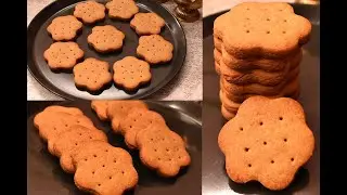 கோதுமை பிஸ்கட் - Wheat Biscuits- No White sugar, No maida, No egg, How to Bake cookies in OTG?