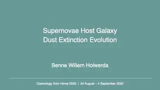 Benne Holwerda | Supernovae Host Galaxy Dust Extinction Evolution