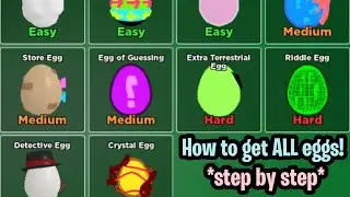 How to find ALL Eggs in the BGS egg hunt 2021! | bubble gum simulator