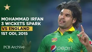 PCB Archive - Mohammad Irfan's Clinical Bowling, Bags 3️⃣ Wickets | PAK vs ENG 1st ODI 2015 M4C2A